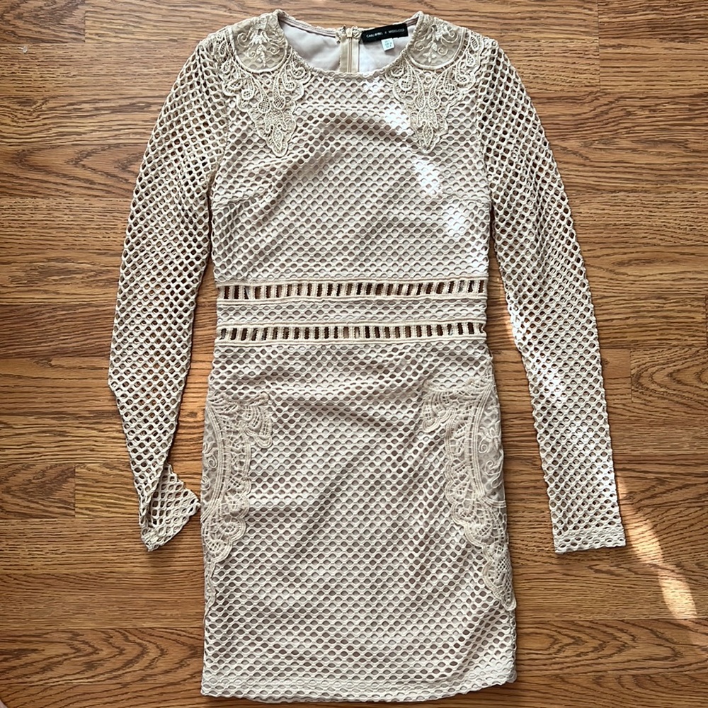 Missguided | Carli Bybel cutout mesh mini dress